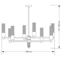 Подвесная люстра Kutek Mood Narni NAR-ZW-6 (CZ)