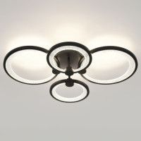 Потолочный светильник Эра Модерн Odry CLL-1-78W 3K-6,5K RC BK