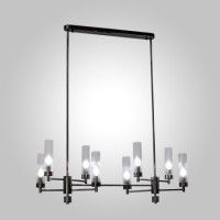 Люстра на штанге AM Group INDIGO SPL8 PEARL BLACK