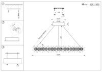 Подвесной светодиодный светильник Newport 8281/600 gold NEW М0066969