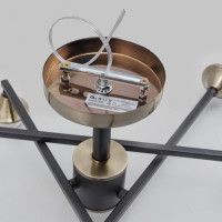 Люстра на штанге IMEX MD.4212-6-S-BK+AB