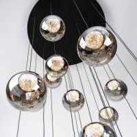 Каскадная люстра Modelux ML.2338.25 BK-CR