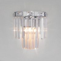 Настенный светильник Eurosvet Elegante 10130/1 хром/прозрачный хрусталь Strotskis a060645