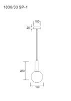 Подвесной светильник Divinare Eterno 1830/33 SP-1