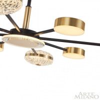 Люстра на штанге Arte Milano 272069/8 BK/GD