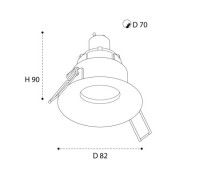 Встраиваемый светильник Italline M01-1021 white