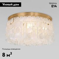 Потолочная люстра Eurosvet Sandra60084/5 латунь/перламутр Smart a071170