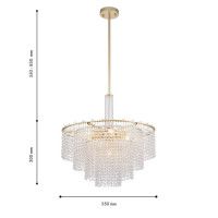 Люстра на штанге Favourite Fringe 4762-7P