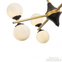 Люстра на штанге Arte Milano 271580/8 BK/GD