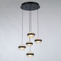 Подвесной светильник Delight Collection MD22030002 MD22030002-5A black/clear