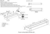Настенный светильник Crystal Lux KANTO AP20W LED WH