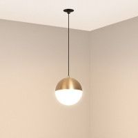 Подвесной светильник Arlight SP-EMISFERO-HANG-BUILT-R150-11W Warm3000 (GD, 170 deg, 230V) 056592