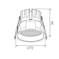 Встраиваемый светильник Designled DL-RE1202-WH-NW 020295