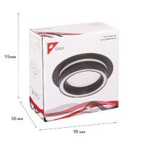 Встраиваемый светильник Reluce 53003-9.0-001RLD GX53 BK