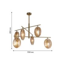 Люстра на штанге F-Promo Media 4485-6C
