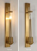 Настенный светильник Delight Collection Wall lamp 88042W brass