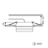 Встраиваемый светильник Wolta Moderno WDL-GX53/01W
