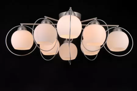 Потолочная люстра Natali Kovaltseva SPHERE II 81051-8C SATIN NICKEL